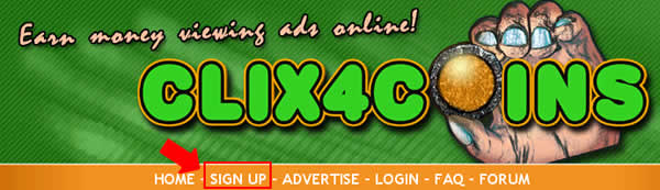 Clix4Coins看廣告、點廣告賺錢